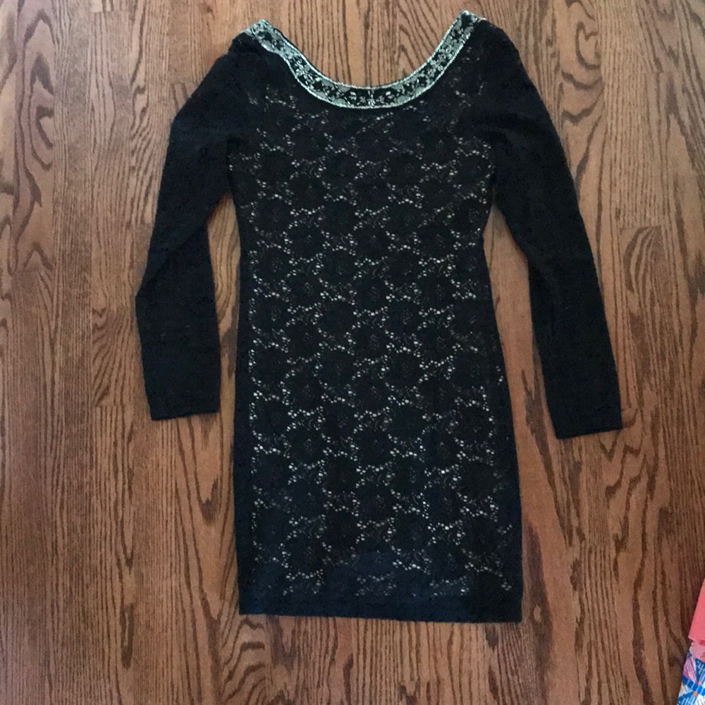 Black tight dress from Ralph Lauren
